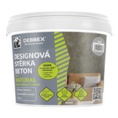 DEN BRAVEN Designová stěrka BETON NATURAL slonová kost SADA 5kg<br/>
